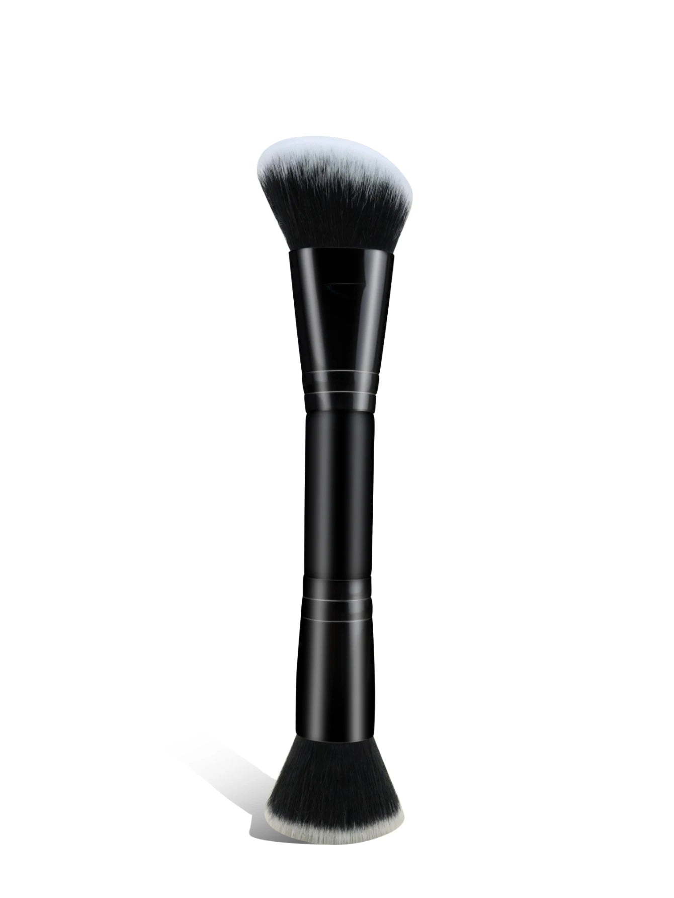 Facial Makeup Brush, a Portable Double-Headed Multi-Functional Makeup Brush, Foundation Brush, Contour Brush, Loose Powder Brush, Blush Brush, All-In-One Makeup Brush Suitable for Men and Women