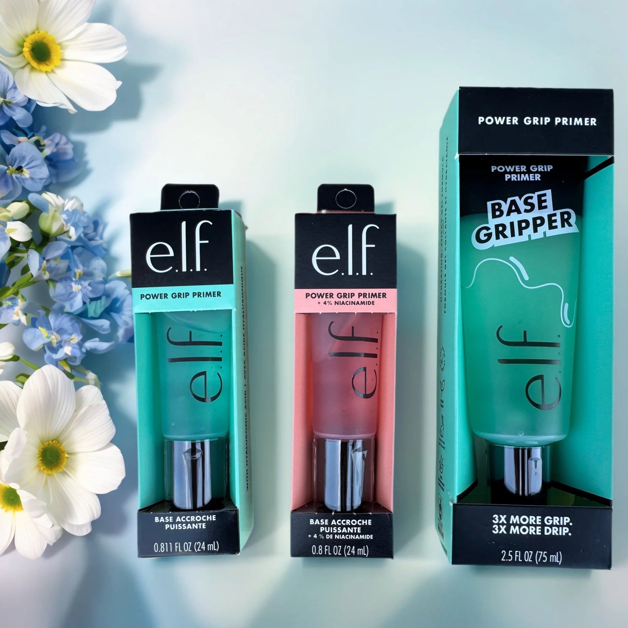 Elf Makeup Power Grip Primer Gel-based Moisturizing Facial Base Cream For Firming Makeup Long-lasting Wear Face Improve Texture