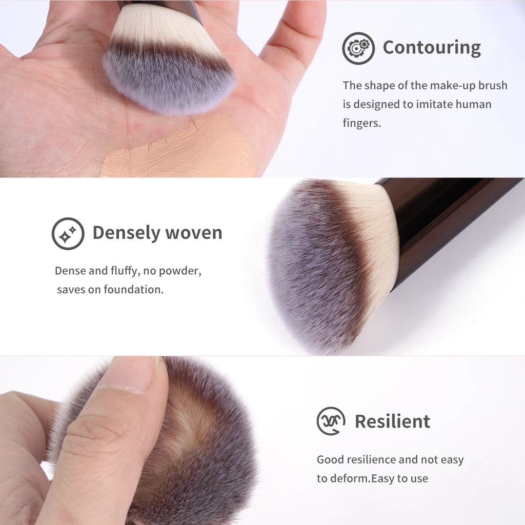 MAANGE Facial Makeup Brushes Set Double Head Powder Blush Foundation Brushes Skin-friendly Brush Soft Fiber Hair Cosmetic Beauty
