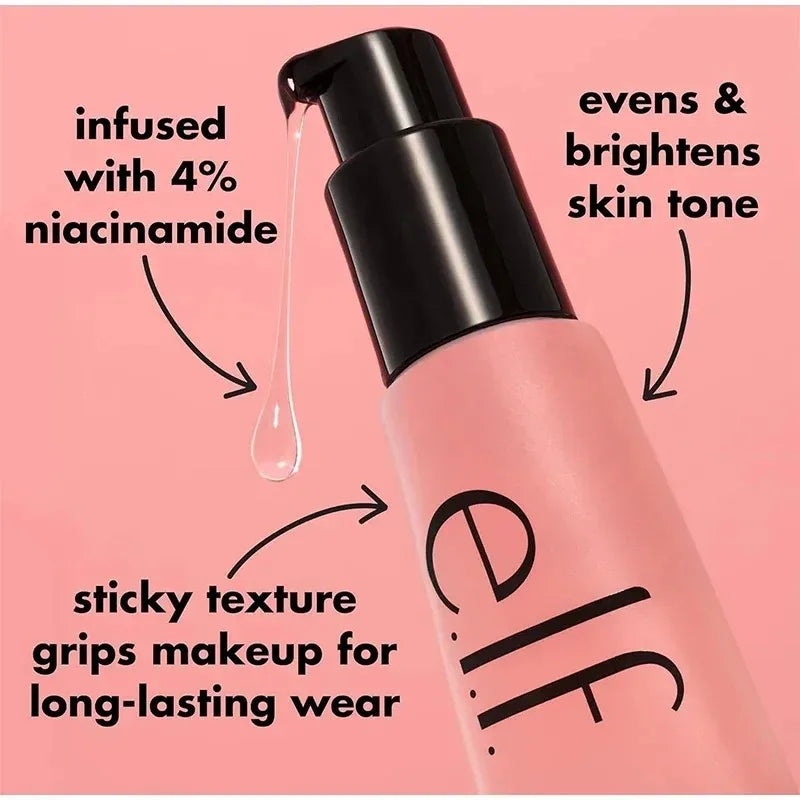 Elf Makeup Power Grip Primer Gel-based Moisturizing Facial Base Cream For Firming Makeup Long-lasting Wear Face Improve Texture