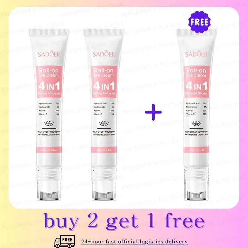 Eye Bag Removal Cream Collagen Anti-Wrinkle Fade Fine Lines Firming Skin Anti Dark Circle Puffiness Brighten Eye Care