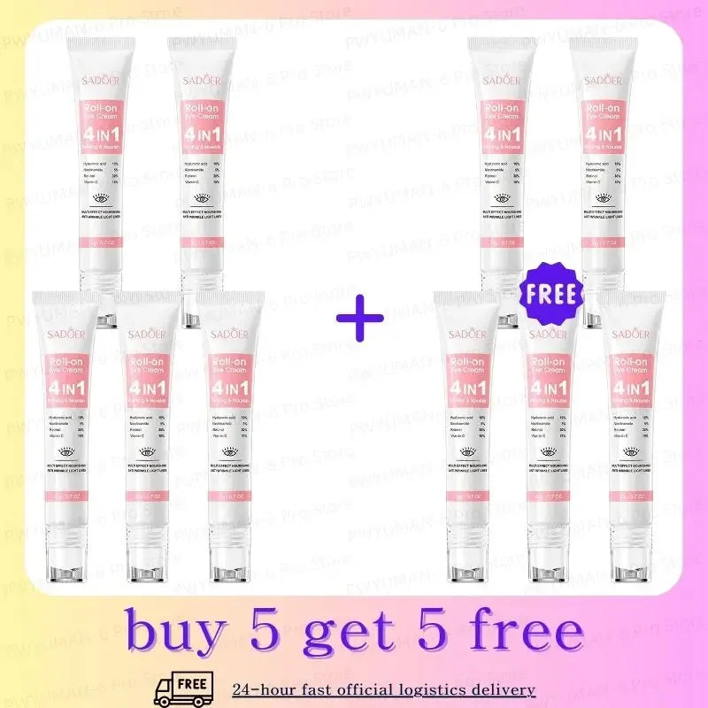 Eye Bag Removal Cream Collagen Anti-Wrinkle Fade Fine Lines Firming Skin Anti Dark Circle Puffiness Brighten Eye Care