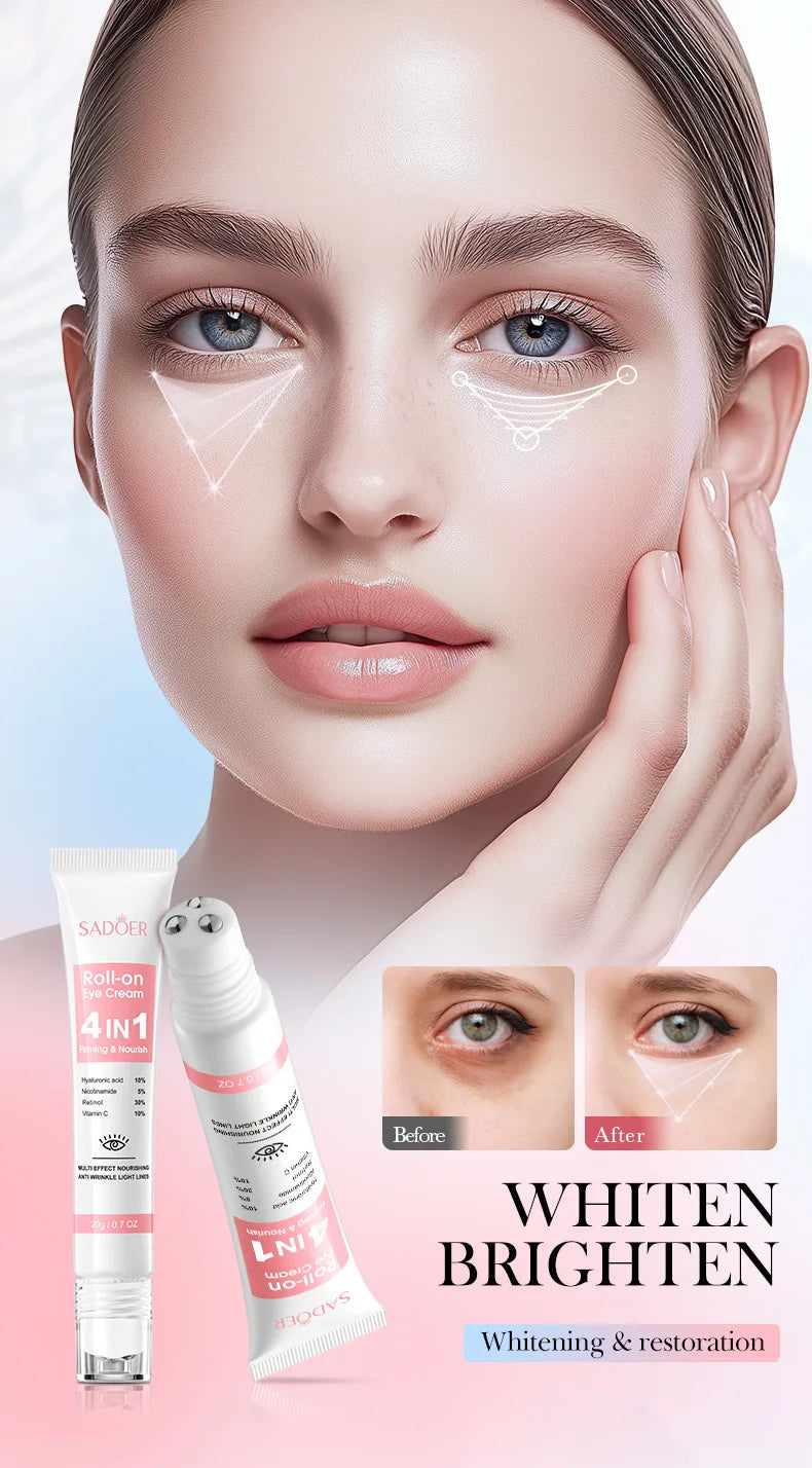 Eye Bag Removal Cream Collagen Anti-Wrinkle Fade Fine Lines Firming Skin Anti Dark Circle Puffiness Brighten Eye Care