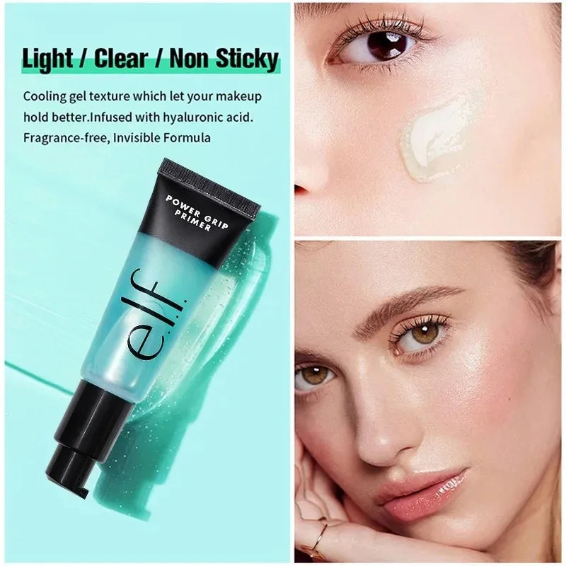 Elf Makeup Power Grip Primer Gel-based Moisturizing Facial Base Cream For Firming Makeup Long-lasting Wear Face Improve Texture