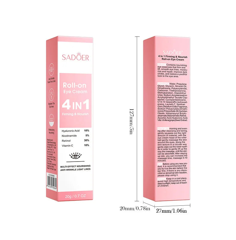 Eye Bag Removal Cream Collagen Anti-Wrinkle Fade Fine Lines Firming Skin Anti Dark Circle Puffiness Brighten Eye Care
