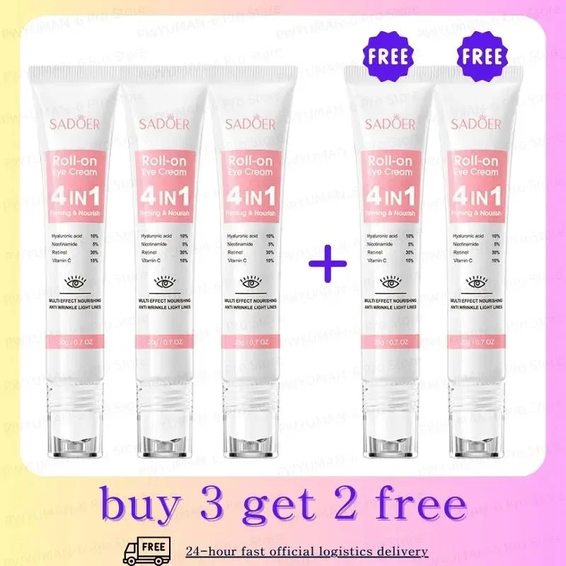 Eye Bag Removal Cream Collagen Anti-Wrinkle Fade Fine Lines Firming Skin Anti Dark Circle Puffiness Brighten Eye Care