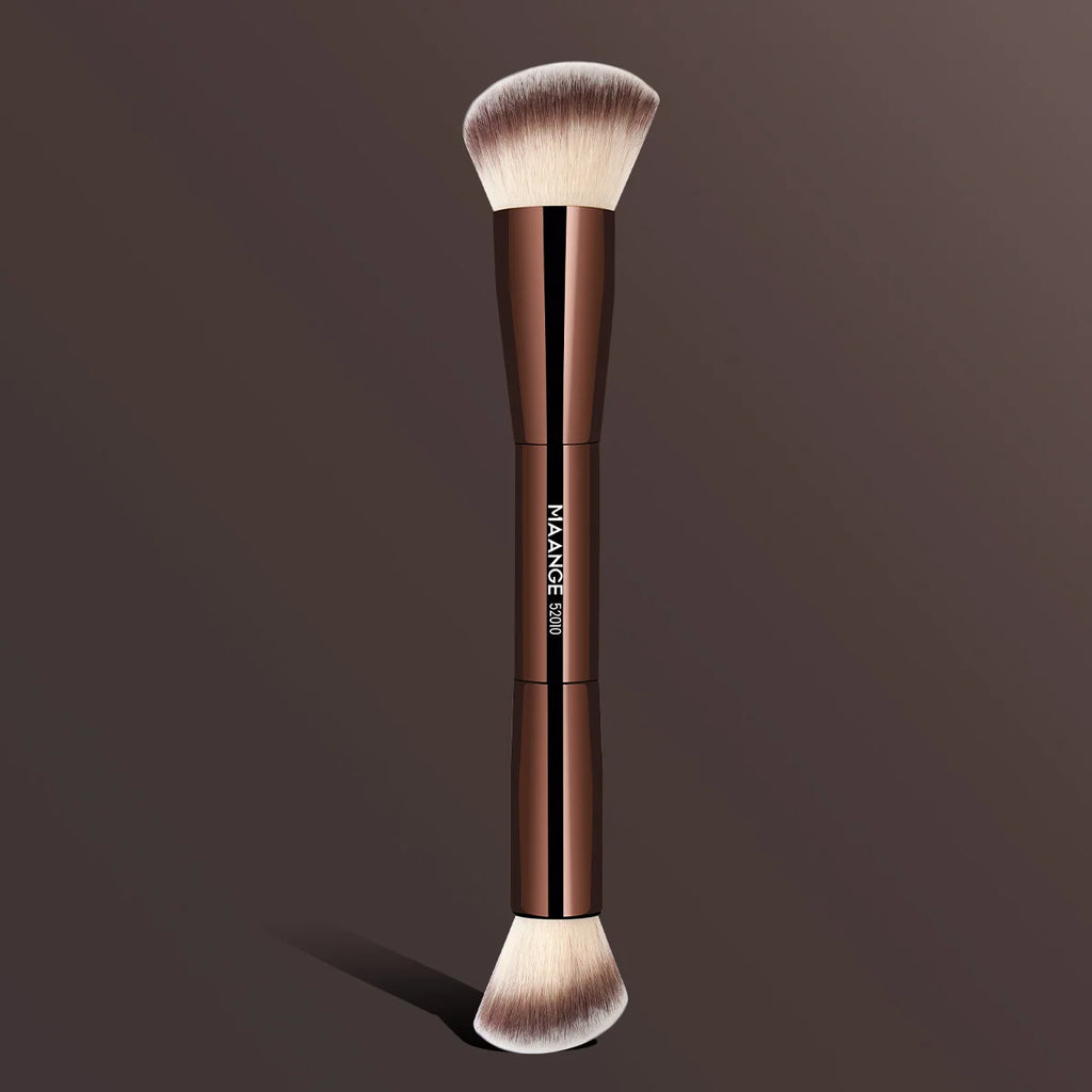 MAANGE Facial Makeup Brushes Set Double Head Powder Blush Foundation Brushes Skin-friendly Brush Soft Fiber Hair Cosmetic Beauty