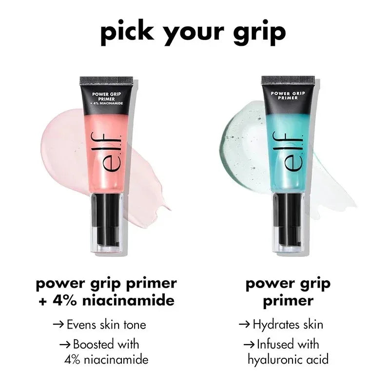 Elf Makeup Power Grip Primer Gel-based Moisturizing Facial Base Cream For Firming Makeup Long-lasting Wear Face Improve Texture