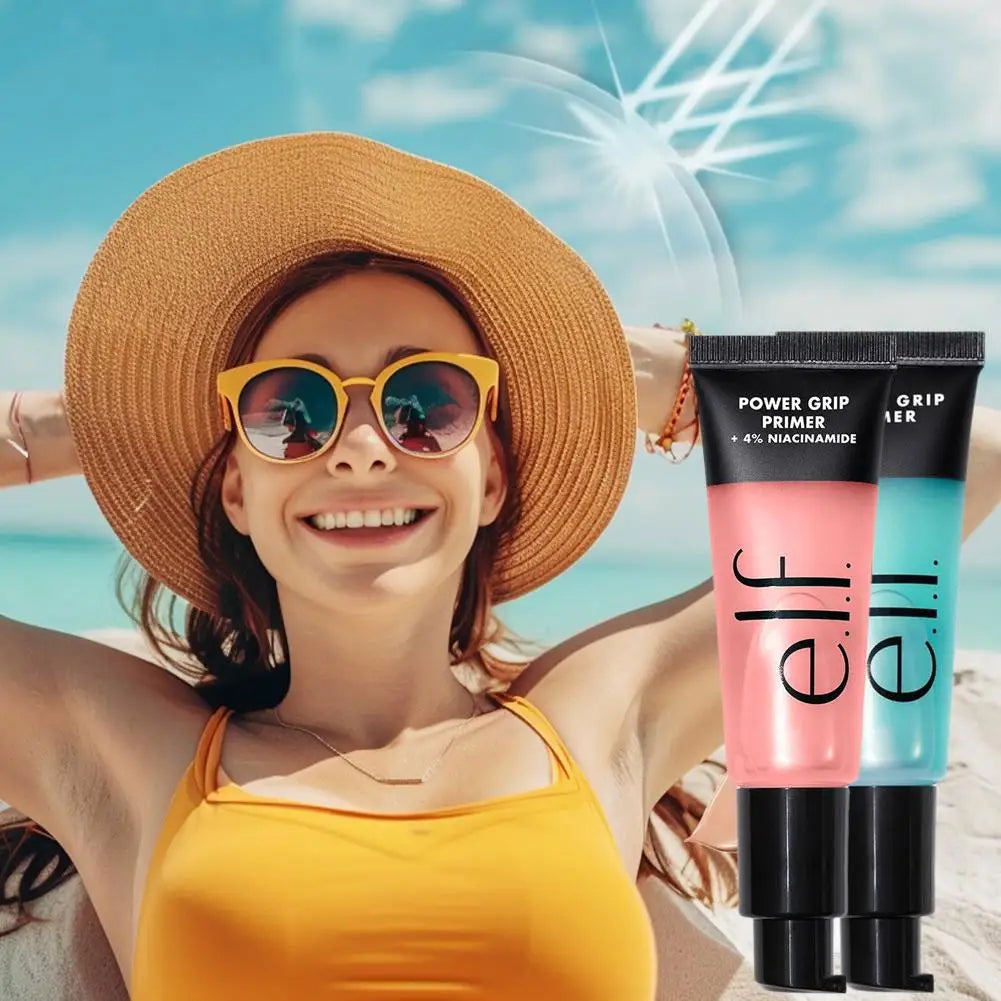 Elf Makeup Power Grip Primer Gel-based Moisturizing Facial Base Cream For Firming Makeup Long-lasting Wear Face Improve Texture